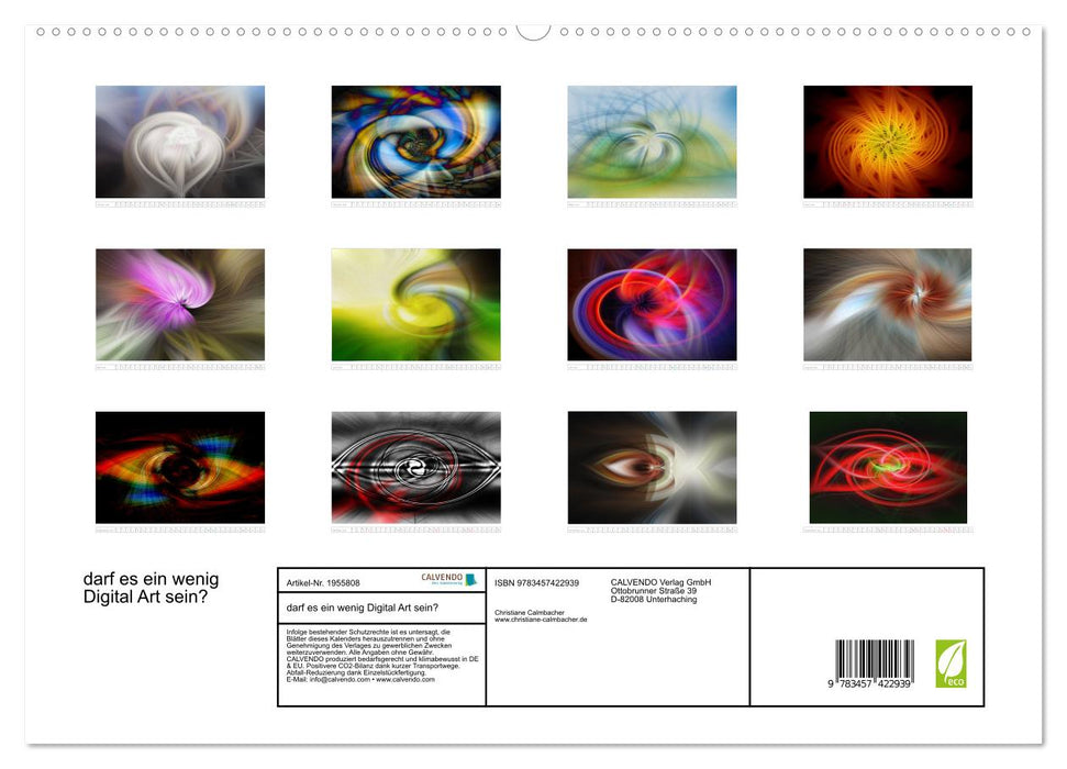 darf es ein wenig Digital Art sein? (CALVENDO Premium Wandkalender 2026)