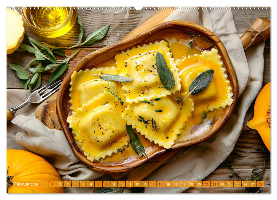 Alles Kürbis oder was?! - Kulinarische Ideen rund um den Kürbis (CALVENDO Wandkalender 2026)