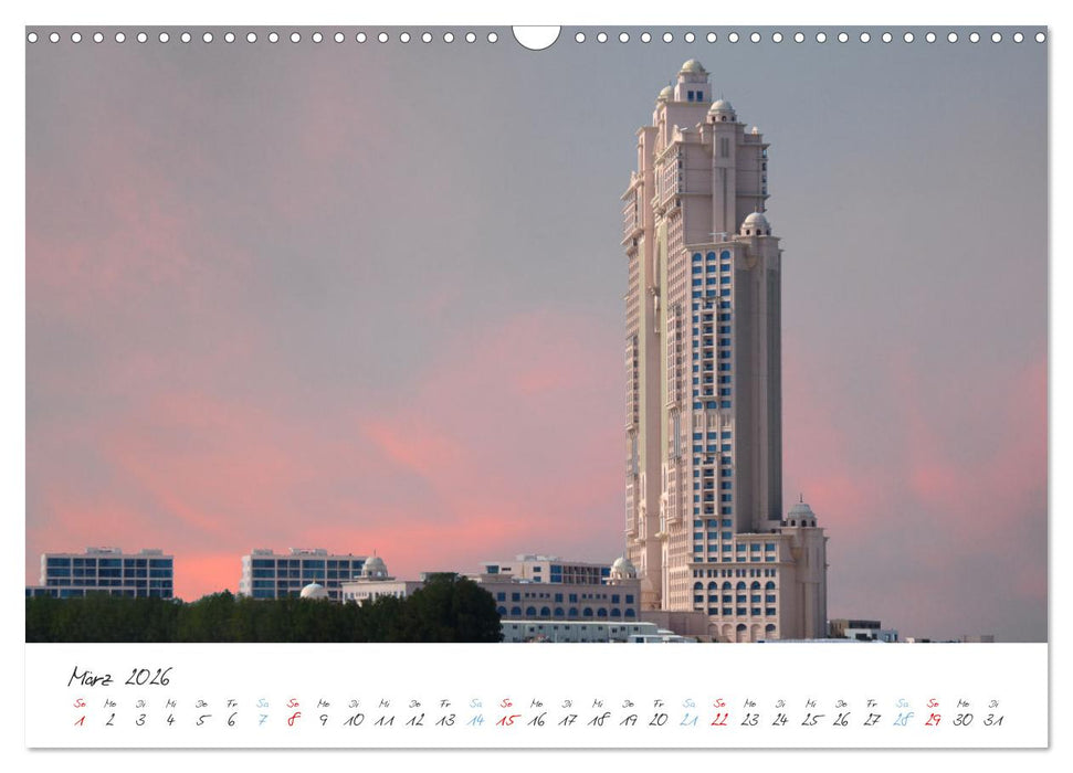 Abu Dhabi, eine Stadt der Zukunft. (CALVENDO Wandkalender 2026)