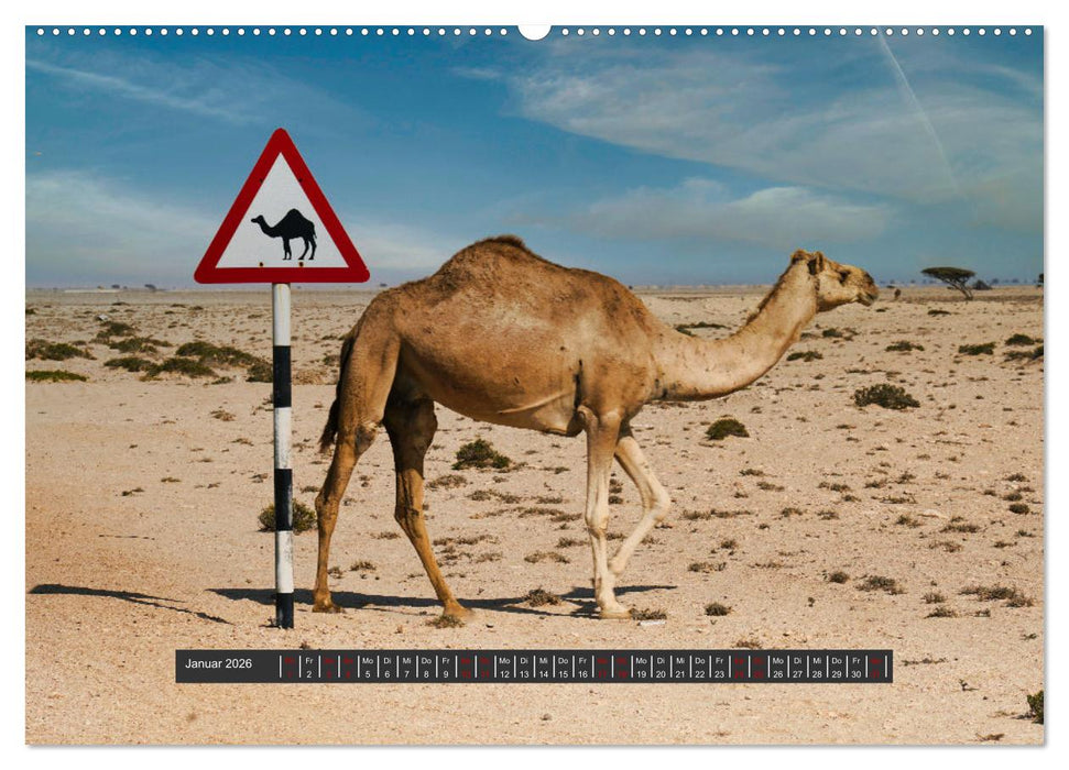 OMAN Offroad Travel Log (CALVENDO Premium Wandkalender 2026)