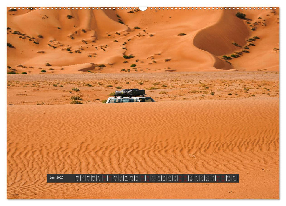 OMAN Offroad Travel Log (CALVENDO Premium Wandkalender 2026)