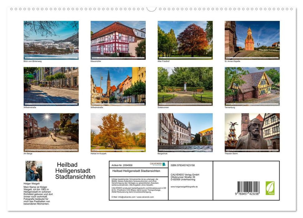 Heilbad Heiligenstadt Stadtansichten (CALVENDO Premium Wandkalender 2026)