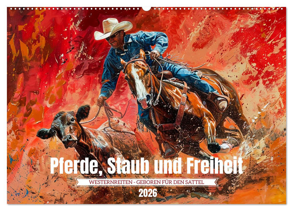 Pferde, Staub und Freiheit (CALVENDO Wandkalender 2026)