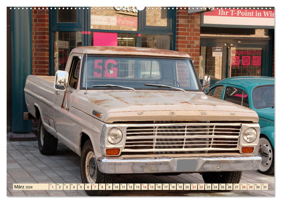 Autoklassiker Ford vom A-Model bis Thunderbird (CALVENDO Premium Wandkalender 2026)