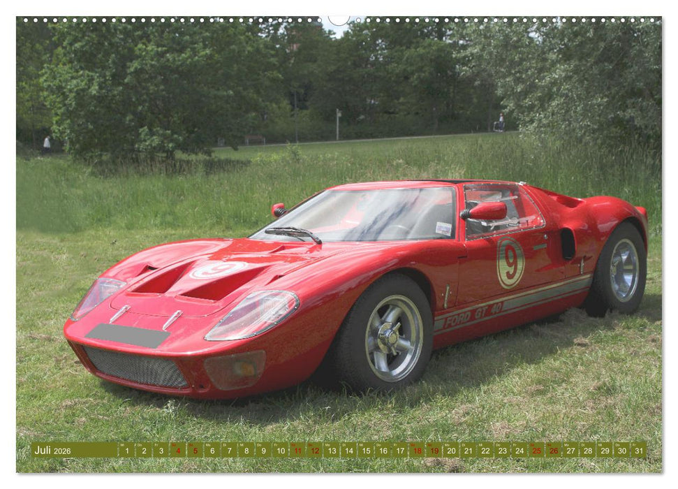 Autoklassiker Ford vom A-Model bis Thunderbird (CALVENDO Premium Wandkalender 2026)