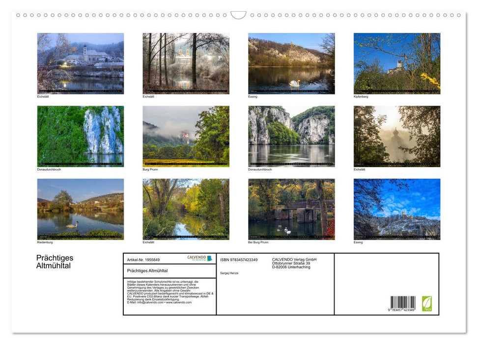 Prächtiges Altmühltal (CALVENDO Wandkalender 2026)