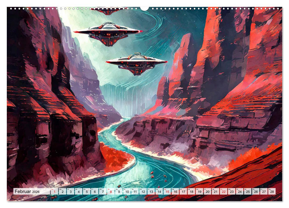 Besuch von einem anderen Stern (CALVENDO Wandkalender 2026)