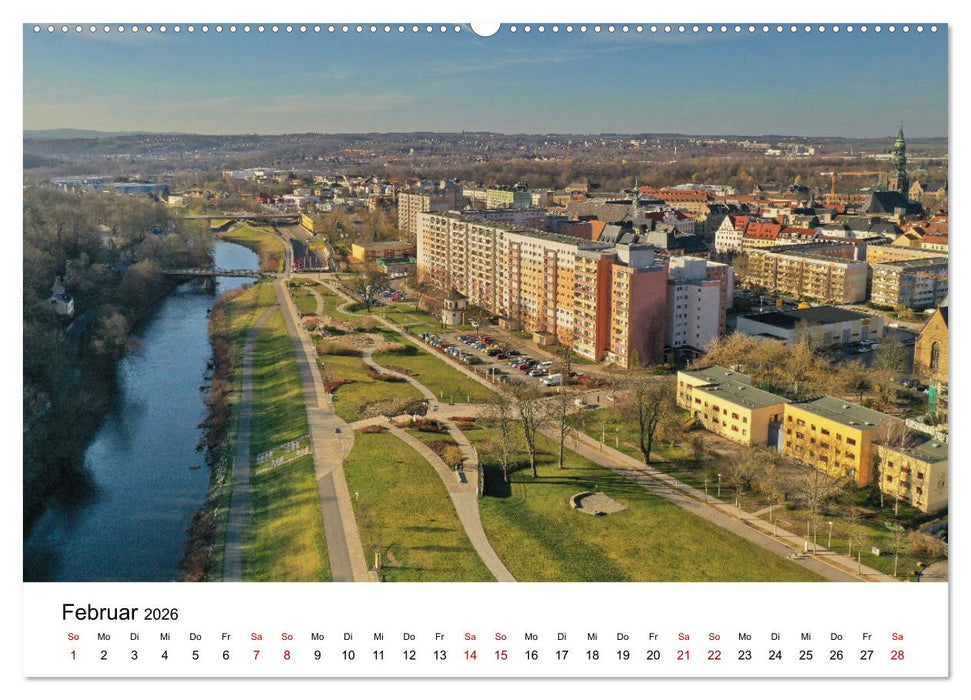 Zwickau - Luftaufnahmen (CALVENDO Premium Wandkalender 2026)