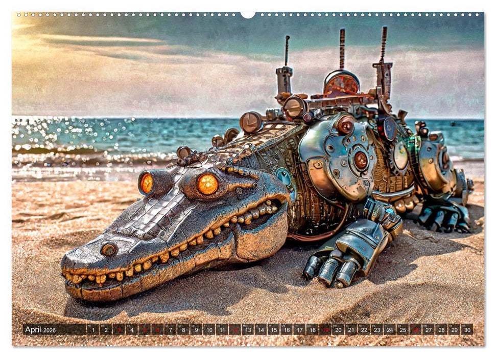 Die Roboter-Tierwelt (CALVENDO Wandkalender 2026)