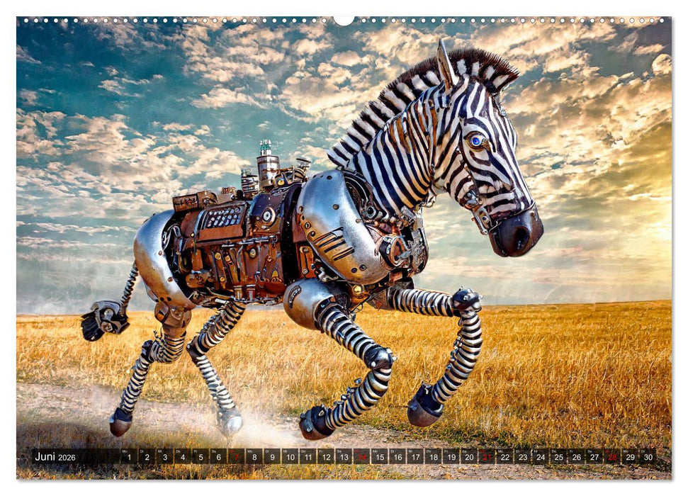 Die Roboter-Tierwelt (CALVENDO Wandkalender 2026)