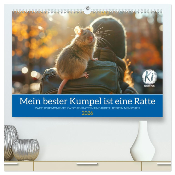Mein bester Kumpel ist eine Ratte (CALVENDO Premium Wandkalender 2026)