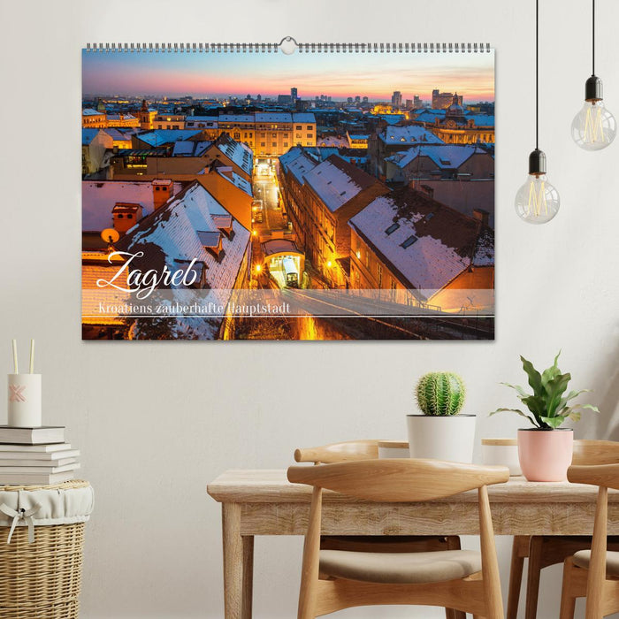 Zagreb - Kroatiens zauberhafte Hauptstadt (CALVENDO Wandkalender 2026)