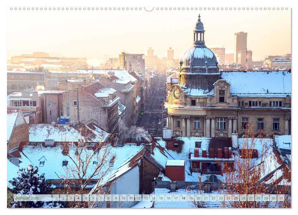 Zagreb - Kroatiens zauberhafte Hauptstadt (CALVENDO Wandkalender 2026)