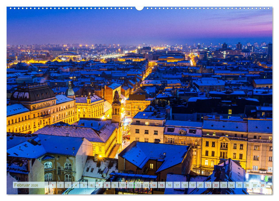 Zagreb - Kroatiens zauberhafte Hauptstadt (CALVENDO Wandkalender 2026)