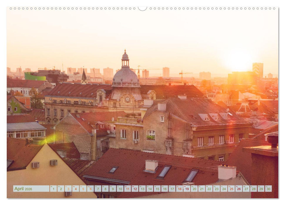 Zagreb - Kroatiens zauberhafte Hauptstadt (CALVENDO Wandkalender 2026)