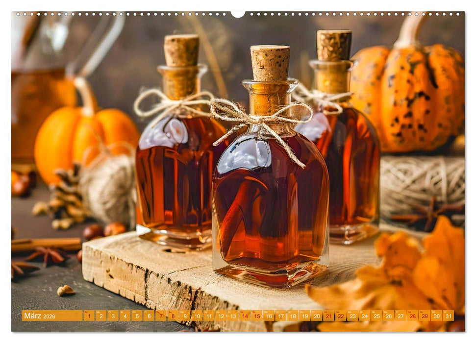 Alles Kürbis oder was?! - Kulinarische Ideen rund um den Kürbis (CALVENDO Premium Wandkalender 2026)