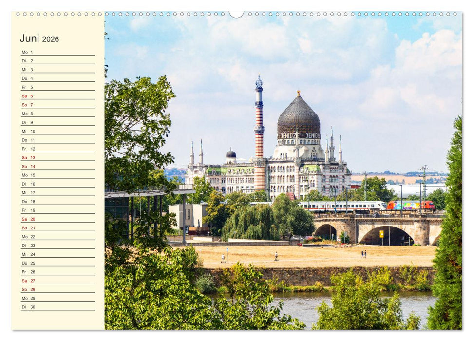 Dresden Terminplaner (CALVENDO Premium Wandkalender 2026)