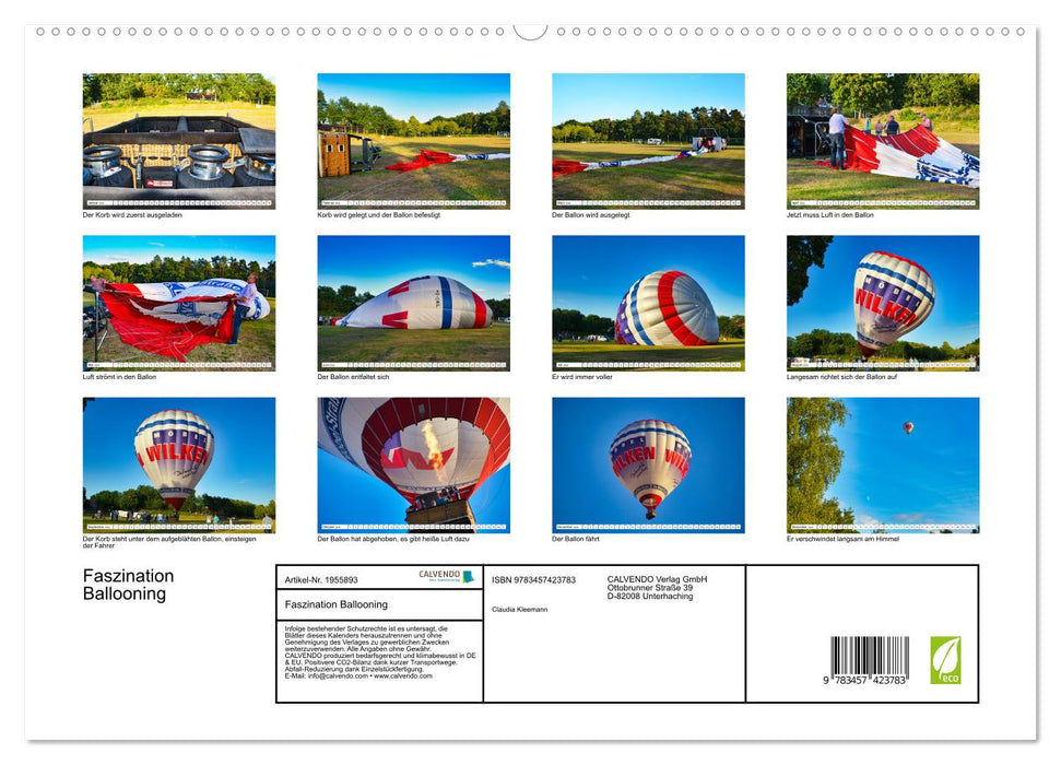 Faszination Ballooning (CALVENDO Premium Wandkalender 2026)