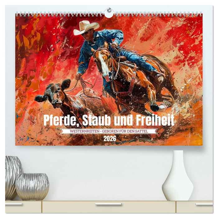 Pferde, Staub und Freiheit (CALVENDO Premium Wandkalender 2026)