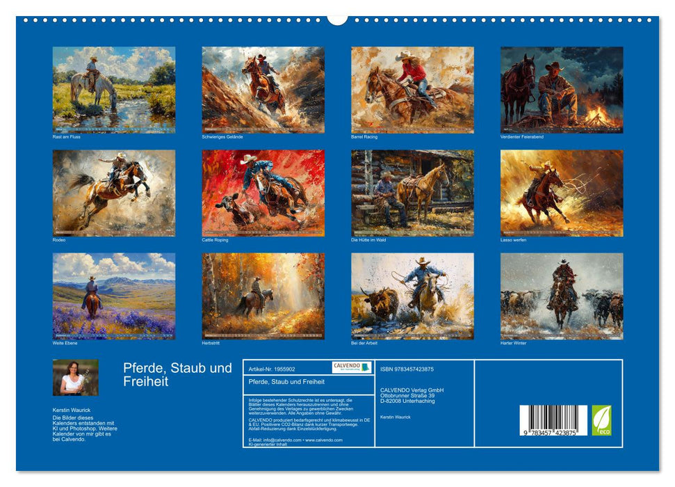 Pferde, Staub und Freiheit (CALVENDO Premium Wandkalender 2026)