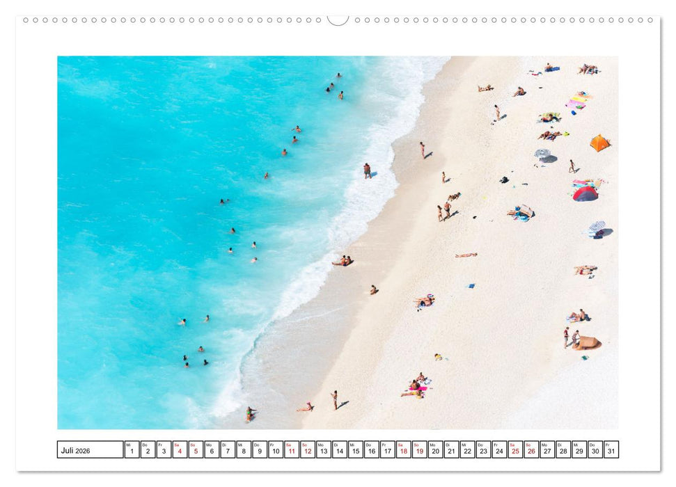 Traumstrände - Naturparadiese aus aller Welt (CALVENDO Premium Wandkalender 2026)