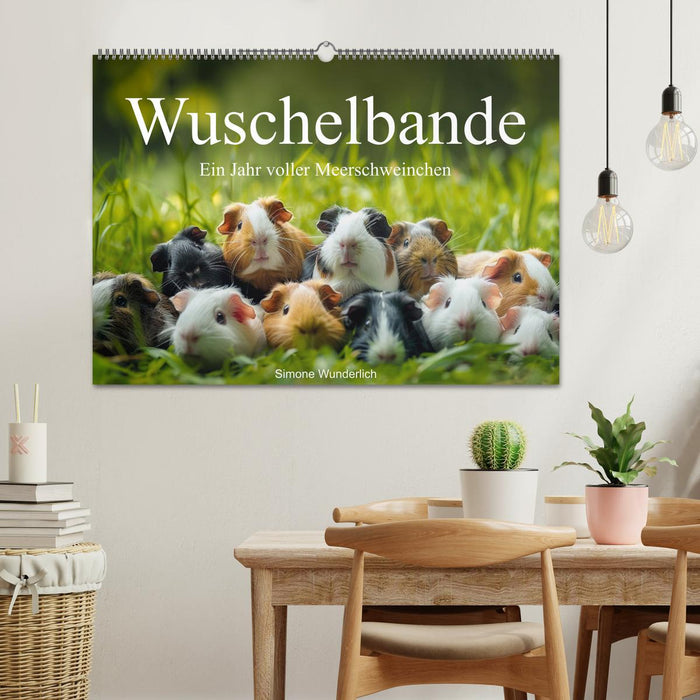 Wuschelbande - Ein Jahr voller Meerschweinchen (CALVENDO Wandkalender 2026)