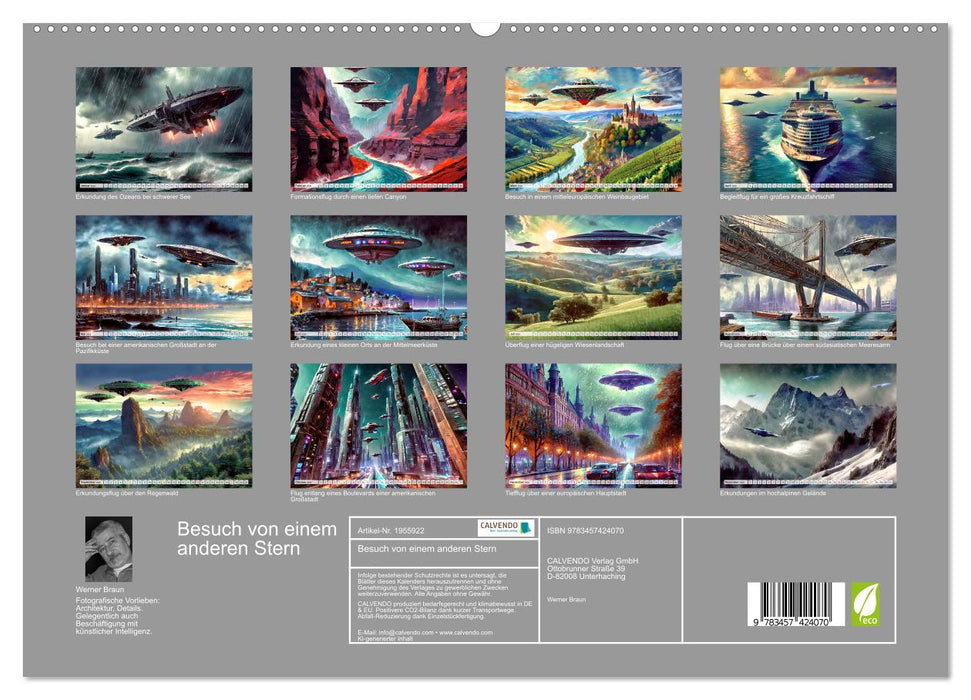 Besuch von einem anderen Stern (CALVENDO Premium Wandkalender 2026)