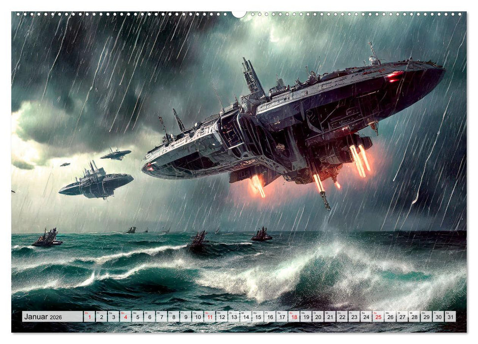 Besuch von einem anderen Stern (CALVENDO Premium Wandkalender 2026)