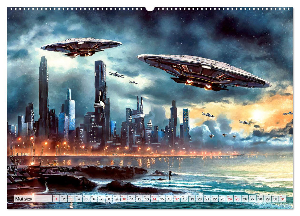 Besuch von einem anderen Stern (CALVENDO Premium Wandkalender 2026)