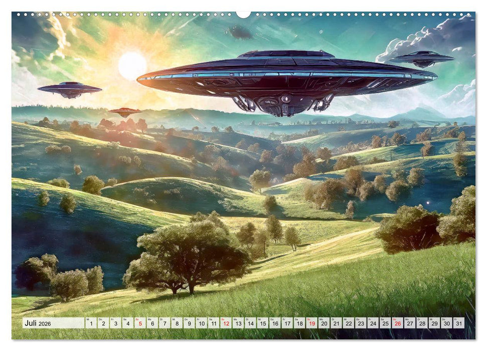 Besuch von einem anderen Stern (CALVENDO Premium Wandkalender 2026)