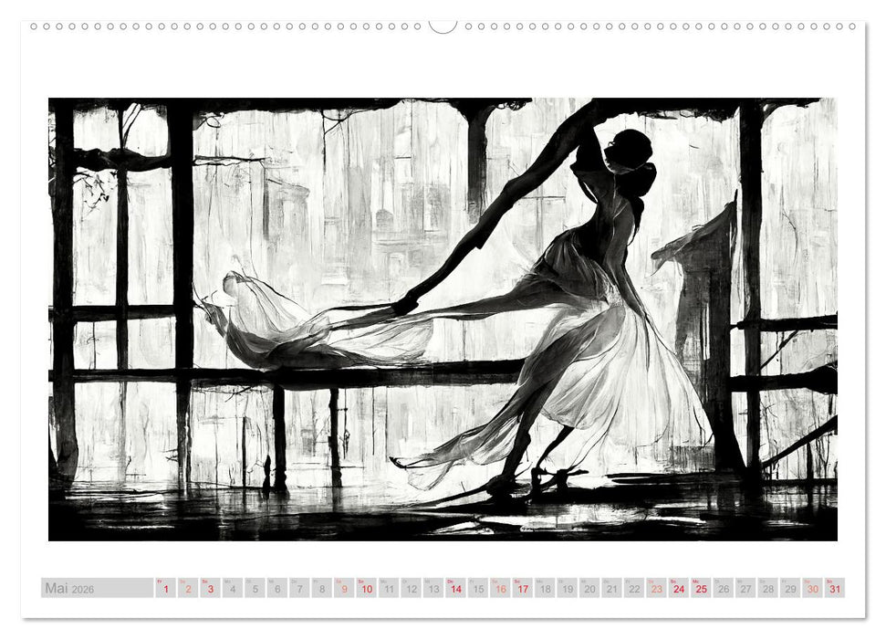 Romatic Ballerina (CALVENDO Premium Wandkalender 2026)