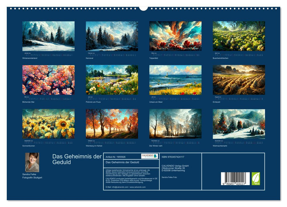 Das Geheimnis der Geduld (CALVENDO Premium Wandkalender 2026)