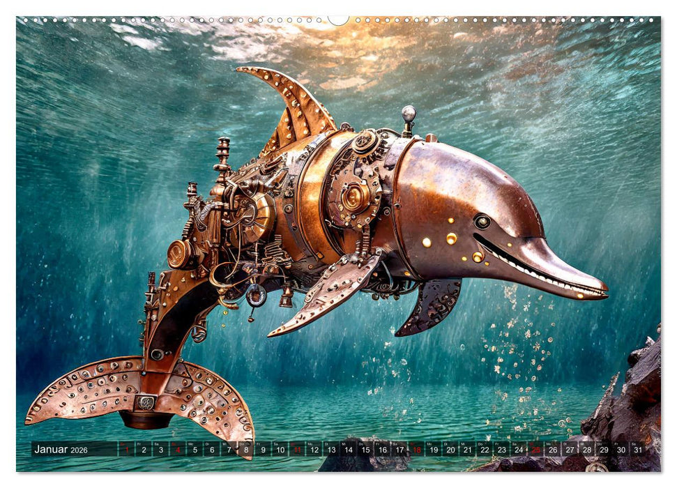 Die Roboter-Tierwelt (CALVENDO Premium Wandkalender 2026)