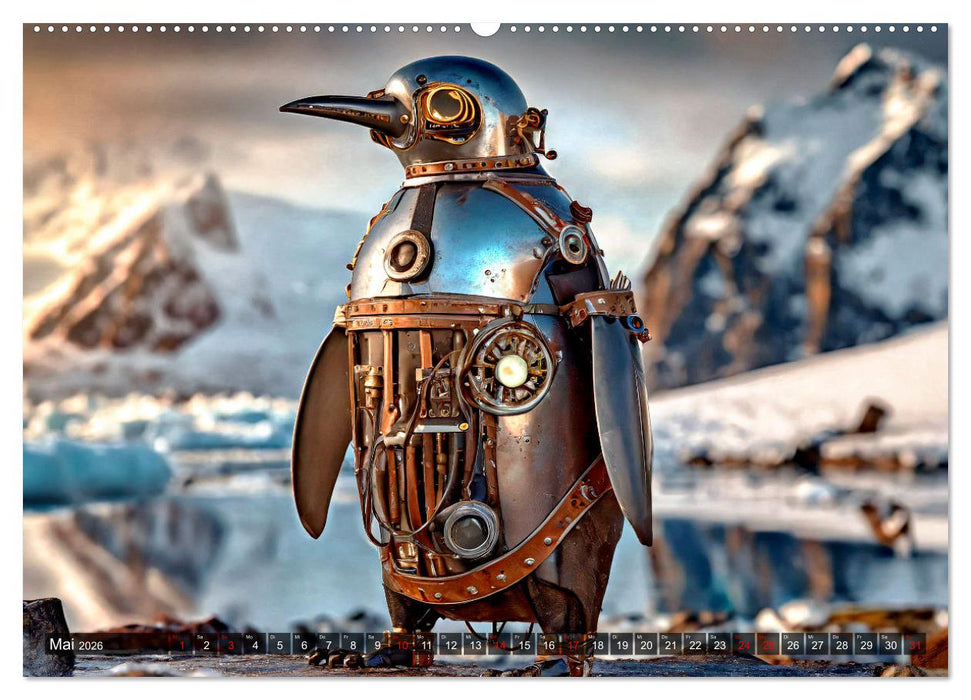 Die Roboter-Tierwelt (CALVENDO Premium Wandkalender 2026)