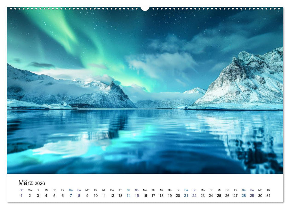 Aurora Borealis - Der Zauber der Nordlichter (CALVENDO Wandkalender 2026)