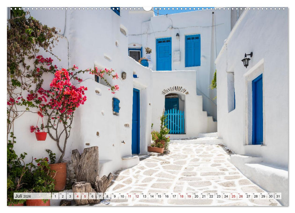 Griechische Inseln - Ein Jahr im Mittelmeer (CALVENDO Premium Wandkalender 2026)
