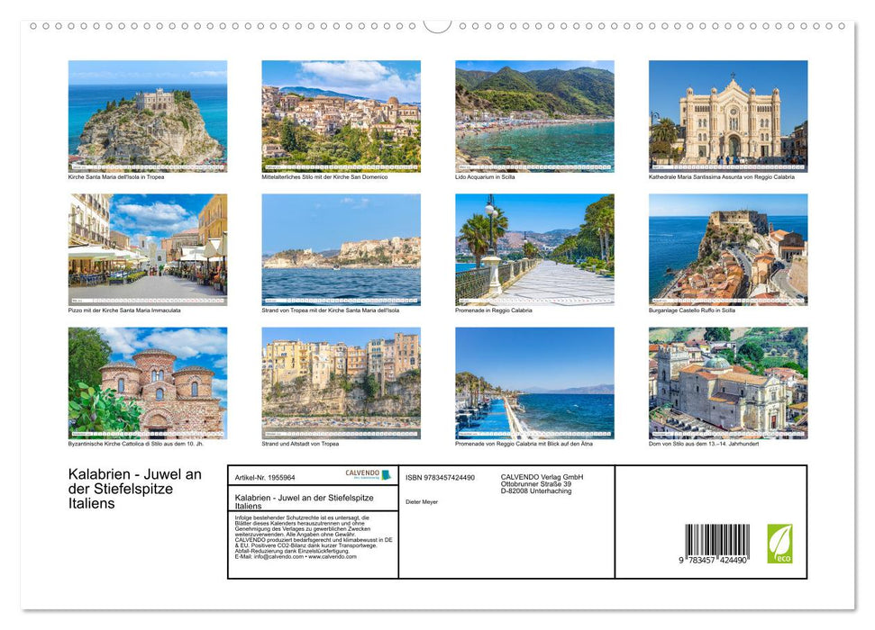 Kalabrien - Juwel an der Stiefelspitze Italiens (CALVENDO Premium Wandkalender 2026)