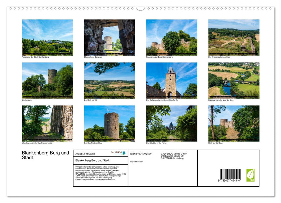 Blankenberg Burg und Stadt (CALVENDO Premium Wandkalender 2026)