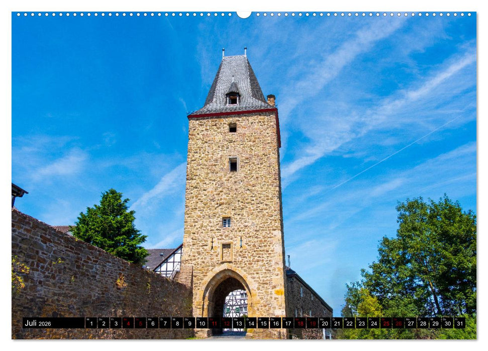 Blankenberg Burg und Stadt (CALVENDO Premium Wandkalender 2026)