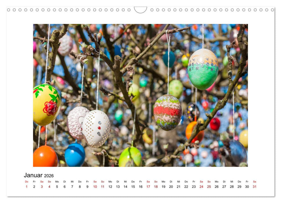 Der Saalfelder Ostereierbaum (CALVENDO Wandkalender 2026)