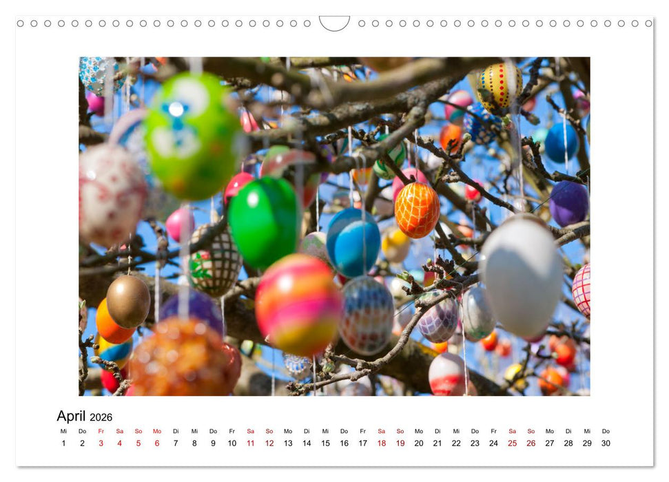 Der Saalfelder Ostereierbaum (CALVENDO Wandkalender 2026)