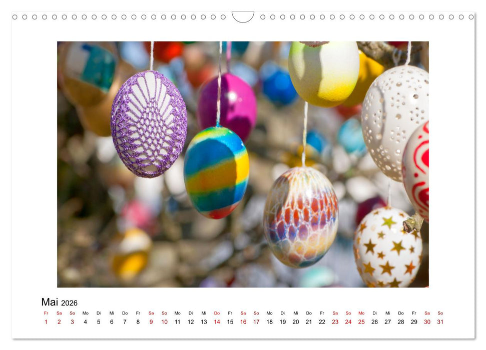 Der Saalfelder Ostereierbaum (CALVENDO Wandkalender 2026)