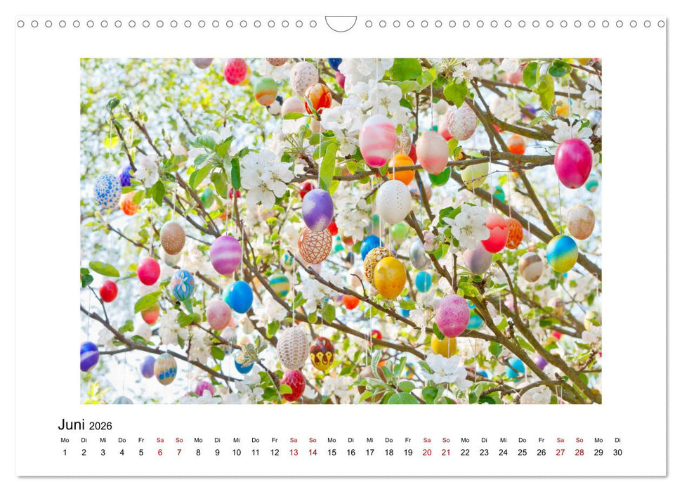 Der Saalfelder Ostereierbaum (CALVENDO Wandkalender 2026)