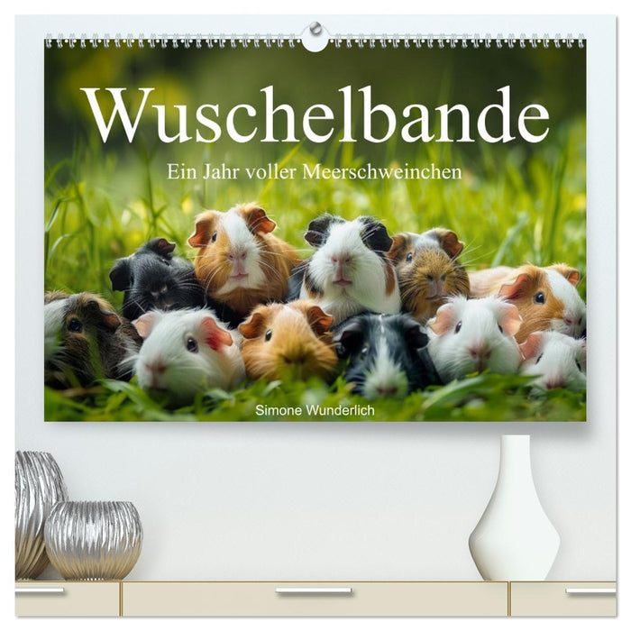 Wuschelbande - Ein Jahr voller Meerschweinchen (CALVENDO Premium Wandkalender 2026)