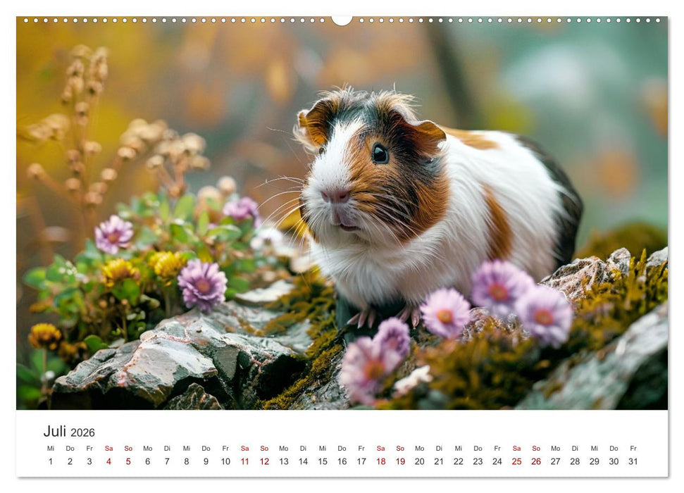 Wuschelbande - Ein Jahr voller Meerschweinchen (CALVENDO Premium Wandkalender 2026)