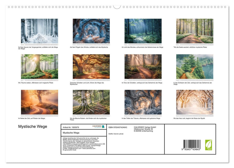 Mystische Wege (CALVENDO Premium Wandkalender 2026)