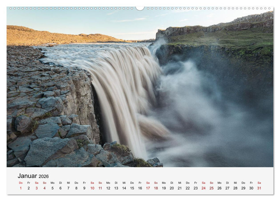 Naturschauspiel Wasserfall: Europas fließende Kunstwerke (CALVENDO Wandkalender 2026)
