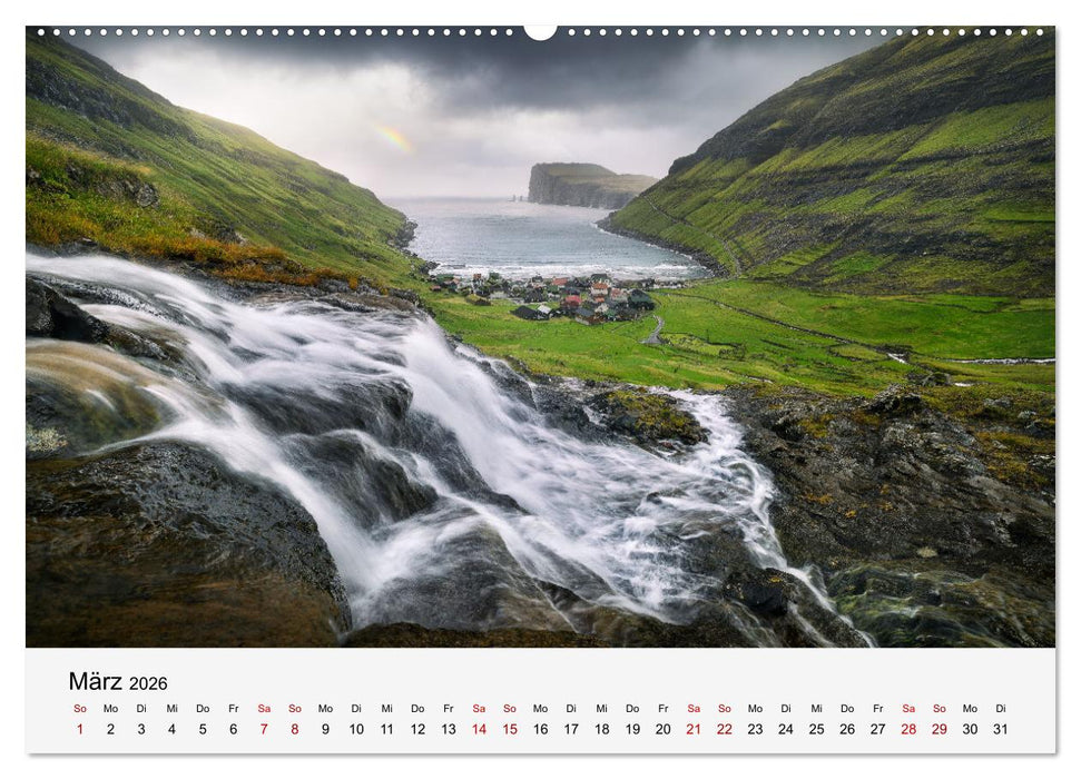 Naturschauspiel Wasserfall: Europas fließende Kunstwerke (CALVENDO Wandkalender 2026)