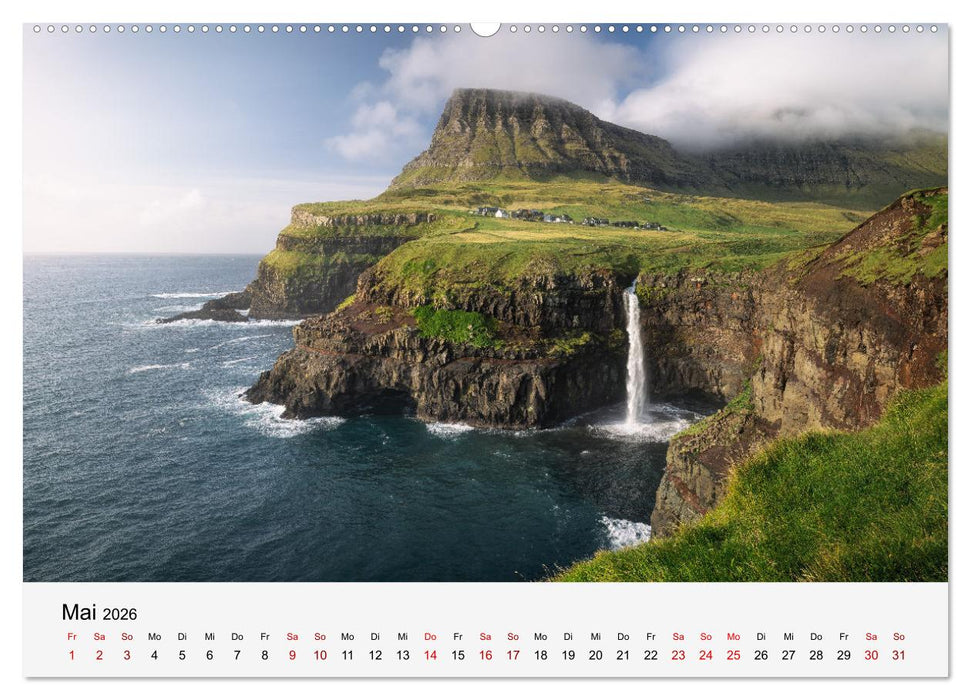 Naturschauspiel Wasserfall: Europas fließende Kunstwerke (CALVENDO Wandkalender 2026)