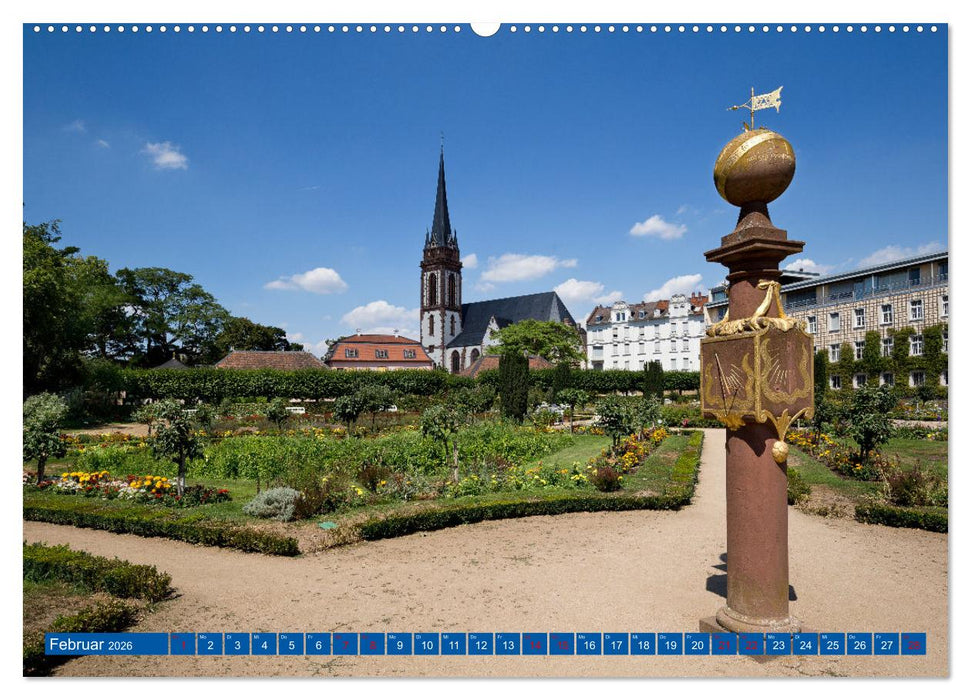 Darmstadt - Mathildenhöhe und Altstadt (CALVENDO Premium Wandkalender 2026)